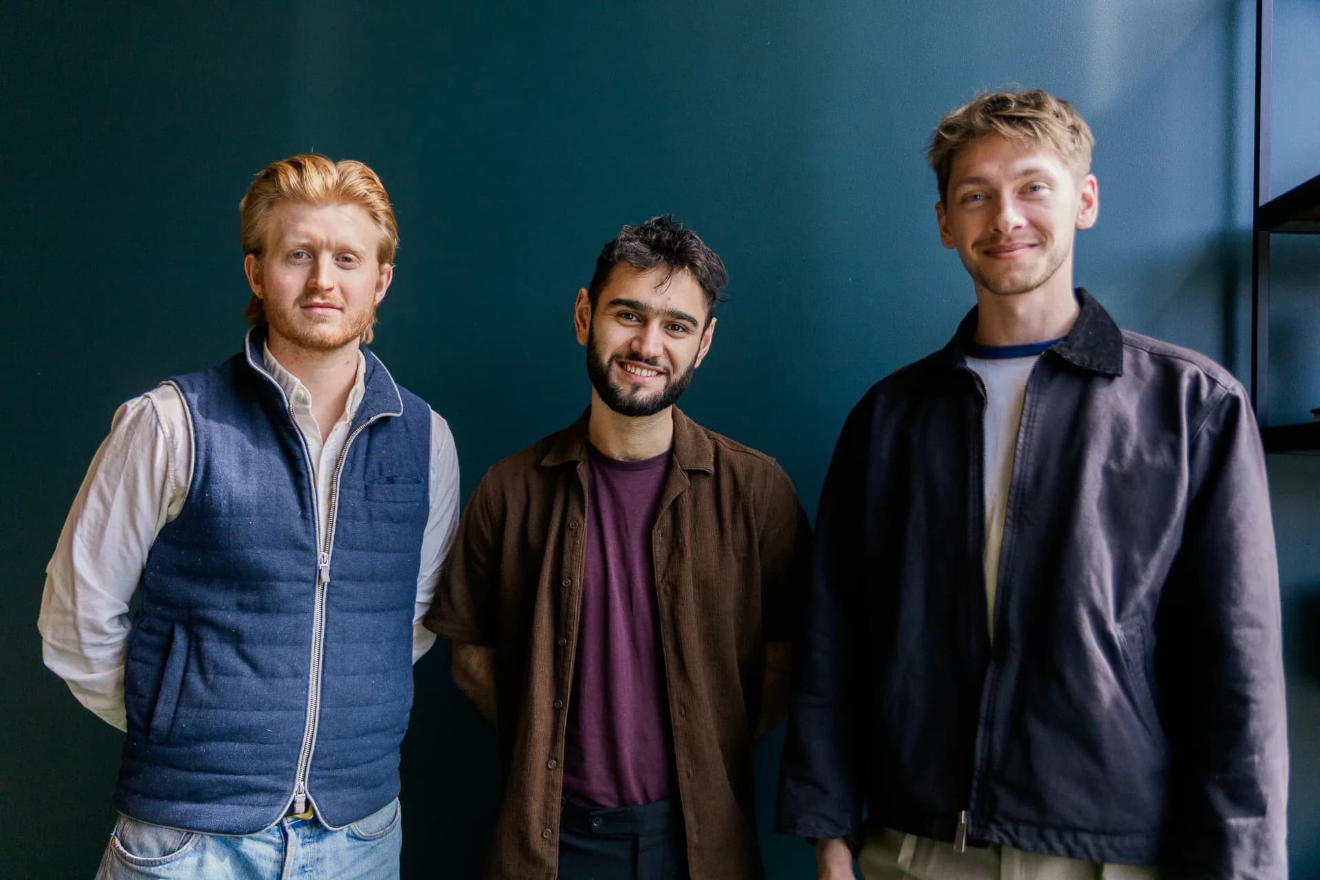 Arkyv founders Axel Wohlin, Aria Assadi, and Oliver Groth